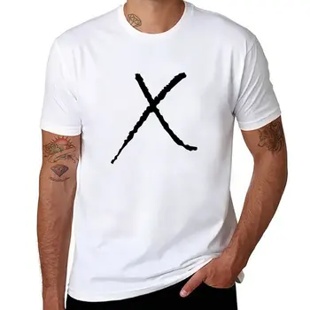 Новая футболка с логотипом бренда x (посередине), футболка для мальчика, летние топы, футболка с графическим рисунком, спортивные рубашки, мужские