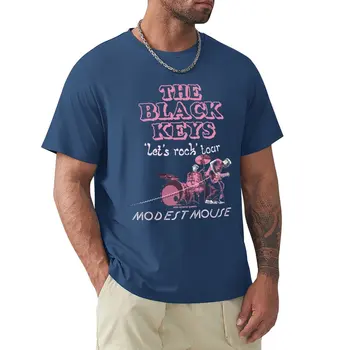 Футболка Threedo The Red Keys Lets American Tour 2019, футболки для тяжеловесов, мужская одежда, футболки с коротким рукавом для мужчин, хлопок
