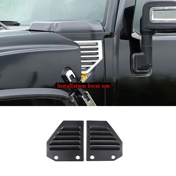 Для 03-09 Hummer H2 вентиляционная решетка на крыле аксессуары для укладки экстерьера автомобиля ABS суб-черная боковая вентиляционная накладка на крыло