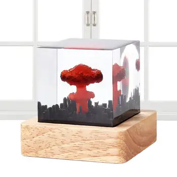 Ночник в виде грибного облака, лампа для креативного художественного оформления, тематический ночник в виде грибного облака, USB-зарядка, украшения для дома, подарки