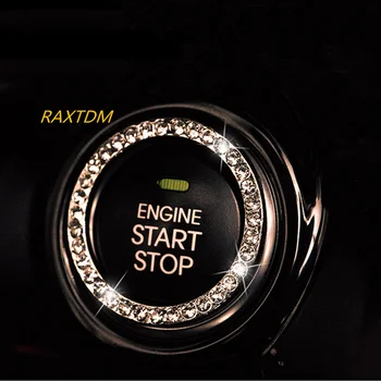 Брелок для Ключей Зажигания Crystal Car Engine Start Stop для hyundai tucson 2017 audi a3 8p peugeot 206 golf mk7 opel corsa d audi tt