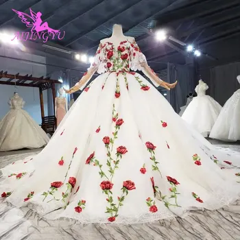 Красивые Свадебные платья AIJINGYU Купить Короткое Украинское платье для свадебного тоста Queen Bridal