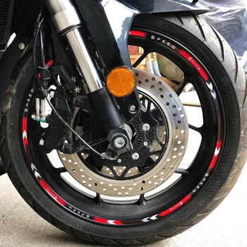Стальное кольцо ступицы колеса мотоцикла диаметром 10 или 18 дюймов, светоотражающая наклейка на педаль, декоративная наклейка на электромобиль, модифицированная аппликация