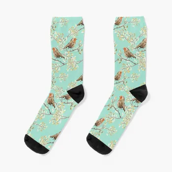 Винтажные носки с рисунком Robin Readbreast, мужские носки happy socks, мужские носки Essential, роскошные брендовые женские носки