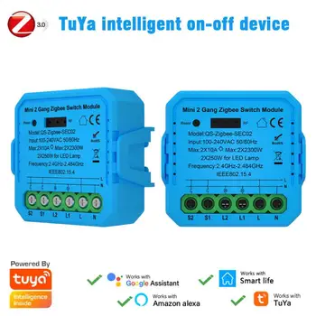 Модуль кнопочного переключателя Tuya /WiFi, модуль управления переключателем 1 / 2 группы, приложение для удаленного управления, совместимое с Alexa Home Voice