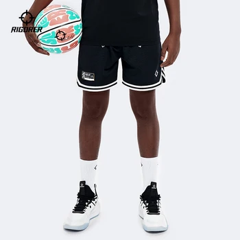 Баскетбольные шорты из полиэстера RIGORER2023 Спортивные шорты Мужские спортивные брюки Баскетбольные шорты с вышивкой Cosy Breezily Shorts Брюки