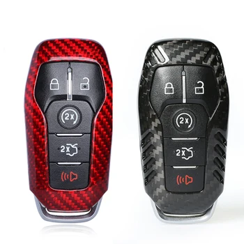 Умный дистанционный ключ из углеродного волокна, 3 и 5 кнопок, брелок, чехол для Ford Mustang 2015 - 2017 /Explorer 2016 2017