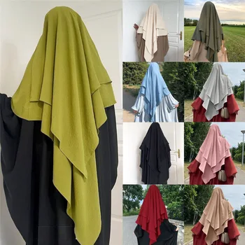 Дубай, Турецкие женские хиджабы, тюрбан, Однотонные мусульманские женщины Юго-Восточной Азии, Индонезийские Малазийские шали, шарфы, Модные Марокканские хиджабы