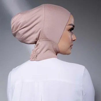 Шляпки для женщин, дизайнерские мусульманские модные последние повязки на голову, исламский хиджаб, шарф, повязка на голову, Внутренняя кепка, шарф из джерси, Новый