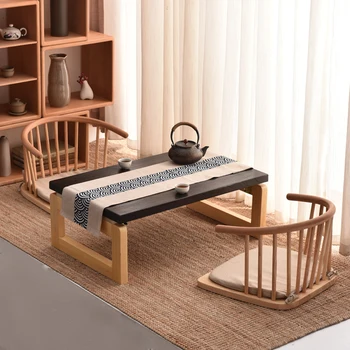 Обеденный стол, Плавающее окно, Татами, Чайный столик, Японский балкон, Массив дерева, Татами, Столы для дзен-мебели