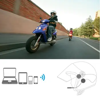 Громкая связь, мотоциклетная беспроводная Bluetooth-совместимая гарнитура, наушники для мотоциклетного шлема, динамик для наушников, музыка для смартфона