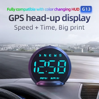 GPS G13 Головной Дисплей Для Всех Автомобилей Цифровой Спидометр HUD Подключи И Играй Аксессуары Для Автомобильной Электроники