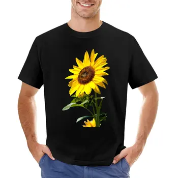 футболка с изображением подсолнуха, эстетическая одежда, футболки с рисунком, летняя одежда, футболки для мужчин, хлопок