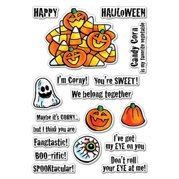 Halloween Corny Sweets, Прозрачные штампы, силиконовые печати, 2020 Новый штамп для изготовления открыток из бумаги для скрапбукинга своими руками