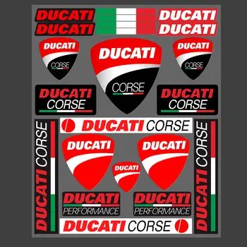 Виниловая наклейка для Ducati Corse, итальянская винтажная железная нашивка с логотипом, защита бака мотоцикла