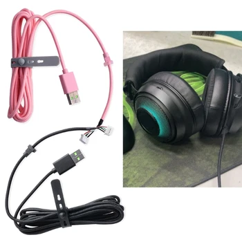 Линия USB, Кабель для наушников, Запасные Части для Наушников Razer Kraken Ultimate / 7.1 V2 RGB / V3 Проводная Гарнитура/Kitty Edition K1KF