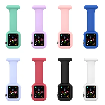 Для Apple Watch 7 6 SE 5 4 3 2 1 Силиконовый ремешок для часов + чехол-брелок для медсестер и врачей