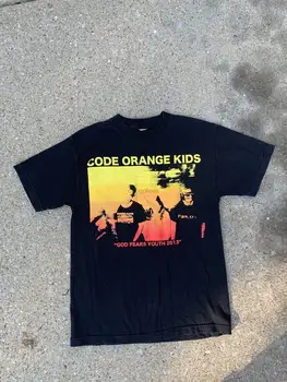 Детская футболка Vintage code orange, мужская футболка