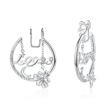 Модные Круглые серьги-гвоздики с фианитами для женщин, римская цифра, цветок, украшения для ушей из нержавеющей стали