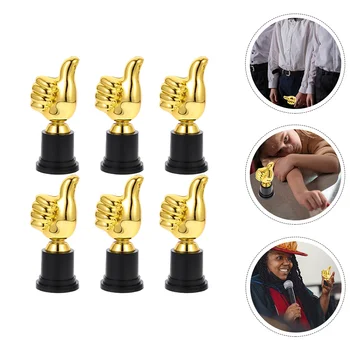 6 шт. Декоративная модель трофея, детская чашка для трофеев, декор для трофеев в форме большого пальца, детская модель
