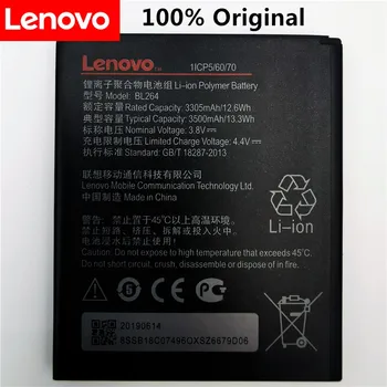 100% Оригинальный аккумулятор BL264 Аккумулятор Для Lenovo Vibe C2 Power Для Lenovo Vibe C2 Power BL264 Аккумуляторы Bateria