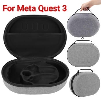 Портативный Чехол для Переноски Контроллеров Гарнитуры Meta Quest 3, Сумка Для Хранения, Ударопрочная Жесткая Оболочка EVA для Аксессуаров Виртуальной реальности Meta Quest3