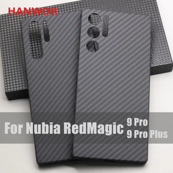 HANWOR Чехол для телефона из углеродного волокна для Nubia RedMagic 9 Pro Plus Cases 600D Ультратонкий Чехол из Арамидного волокна для Nubia RedMagic 9 Pro
