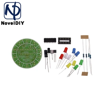 CD4017 красочный комплект голосового управления, вращающийся светодиодный светильник, электронное производство, набор 