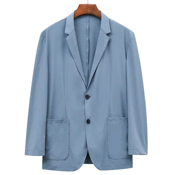 E1728-Мужской повседневный весенне-осенний костюм, мужское свободное пальто