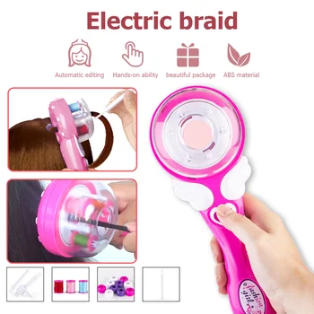 Электрическая автоматическая машинка для плетения волос, инструмент для прически 
