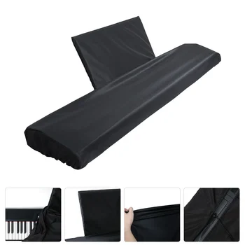 Чехол для клавиатуры пианино на 88 клавиш с регулируемым эластичным шнуром и фиксирующей застежкой для электронной клавиатуры и цифрового пианино(
