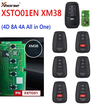 Для Xhorse XSTO01EN Toyota XM38 Smart Key 4D 8A 4A Все в одном с for KEY TOOL Plus Max VVDI2 Поддержка VVDI Mini Обновление и перезапись