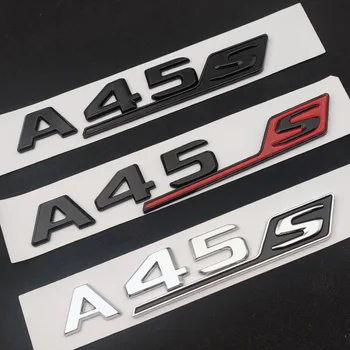 3d ABS Черный Значок Заднего Багажника Автомобиля, Наклейка На Крыло, Боковой Логотип A45S Turbo 4matic, Эмблема Для Mercedes A 45 AMG W176 W177, Аксессуары