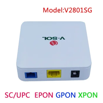 VS2801SG GPON Epon XPON VSOL ONT FTTH Onu модем 1GE терминал PPPOE чип ZTE VS2801SE Мост Маршрут режим daul