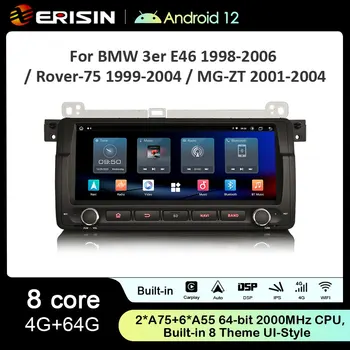 Erisin ES8988B IPS Android 12,0 Автомобильный Мультимедийный Для BMW 3 Серии E46 M3 Rover 75 MG ZT Стерео GPS CarPlay Auto BT DSP 4G LTE