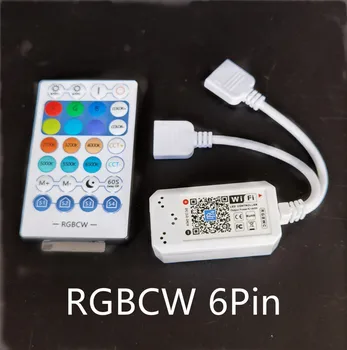 RGBW RGB CCT 5CH Каналов Светодиодный Wifi Контроллер 12V 24V с 28key ИК-Пультом Дистанционного Управления Smart Phone App Magic Home Control Для Светодиодной Ленты