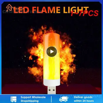 1 ~ 7ШТ Ночник USB Flame Light Свет свечи СВЕТОДИОДНЫЙ Flame Light USB Atmosphere Light USB Plug лампа для улицы в помещении